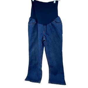 Motherhood Maternity Jeans Over Belly Blue Medium Size M Petite Short